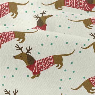 Celebrating Christmas Dachshun Modern Jersey