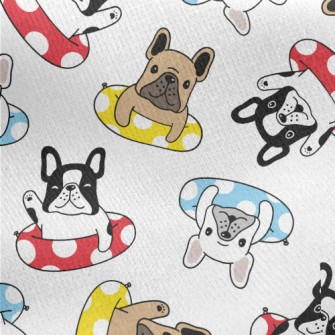 Bulldog Swimming Ring Jersey Backed Fleece