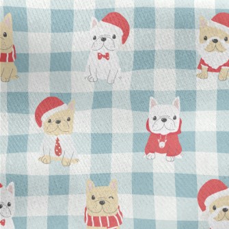 Christmas Costume Bulldog Jersey Backed Fleece