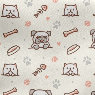 Cats And Dogs Baseball Game Jersey Backed Fleece
