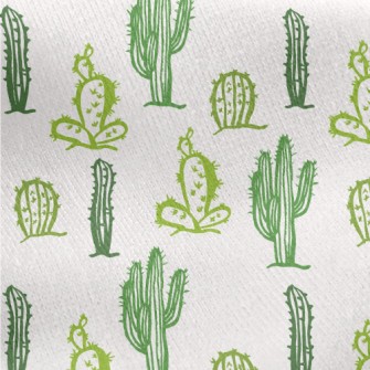 Desert Cactus Jersey Backed Fleece