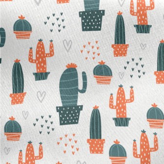 Love Cactus Jersey Backed Fleece