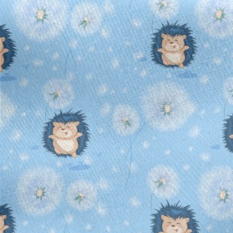 Dandelion And Hedgehog Jersey Backed Fleece