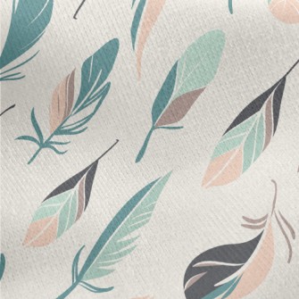 Falling Feathers Jersey Backed Fleece