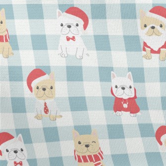 Christmas Costume Bulldog Pongee