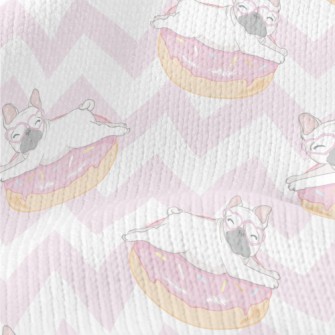 French Dou And Wavy Donuts Stretch Jersey