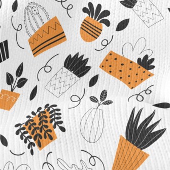Indoor Succulent Potted Plants Stretch Jersey