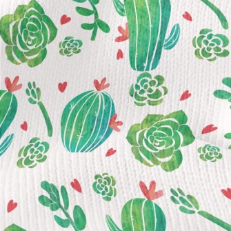 Love Cactus Rose Stretch Jersey