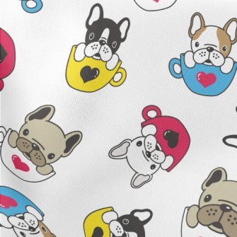 French Bulldog Coffee Mug Lightweight Cotton Poplin