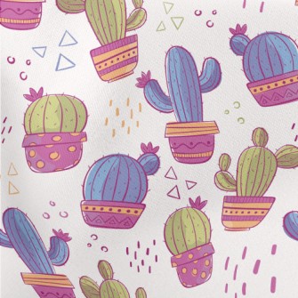 Mexican Cactus Lightweight Cotton Poplin