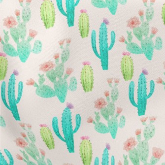 Cactus Flower Family Lightweight Cotton Poplin