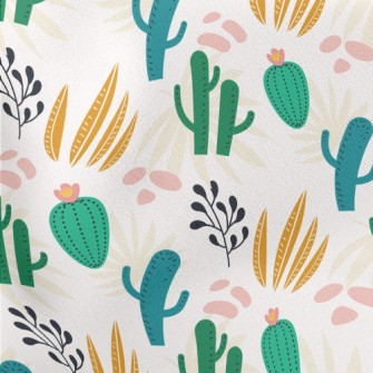 Happy Jumping Cactus Lightweight Cotton Poplin