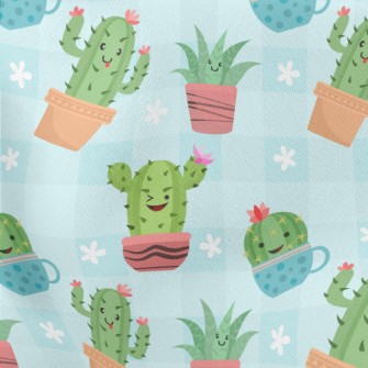 Funny Expression Cactus Lightweight Cotton Poplin