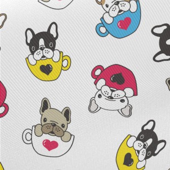 French Bulldog Coffee Mug Midweight Cotton Poplin