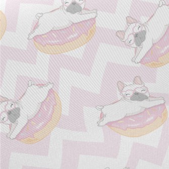 French Dou And Wavy Donuts Midweight Cotton Poplin