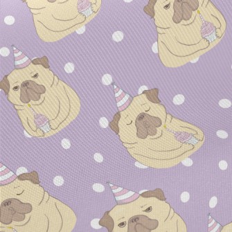 Bulldog Celebrates Birthday Midweight Cotton Poplin