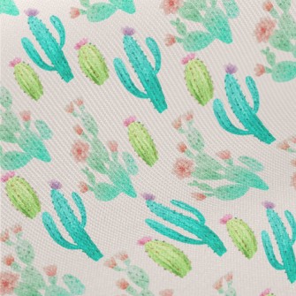 Cactus Flower Family Midweight Cotton Poplin