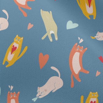 Cat Chasing Love Chiffon