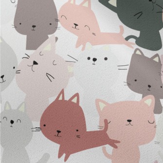 Colorful Cute Cat Chiffon