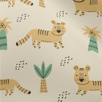 Cute Tiger Drawing By Children Chiffon
