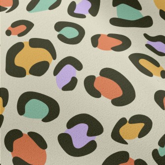 Colorful Leopard Print Chiffon