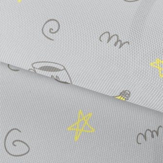 Coffee Cup Light Bulb Stars Waterproof Oxford