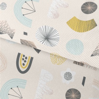 Line Stripes Geometric Color B Waterproof Oxford