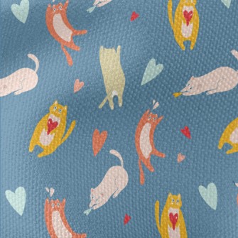 Cat Chasing Love Waterproof Canvas
