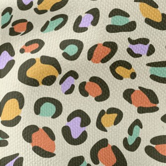 Colorful Leopard Print Waterproof Canvas