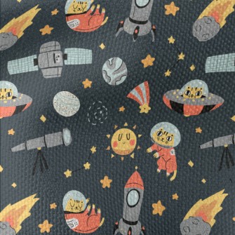 Space Cats In The Universe Waterproof Canvas