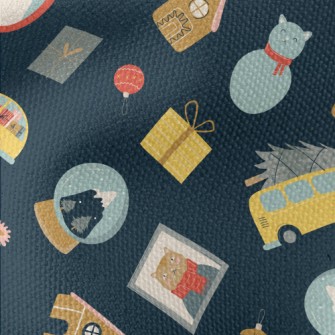 Cats Christmas Waterproof Canvas