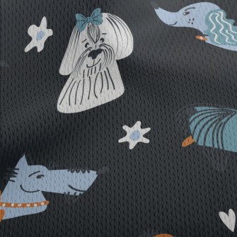 American Graffiti Dog Athletic Mesh Flat Back