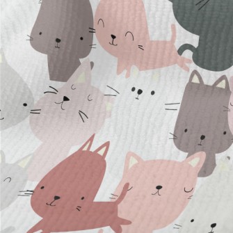 Colorful Cute Cat Terry