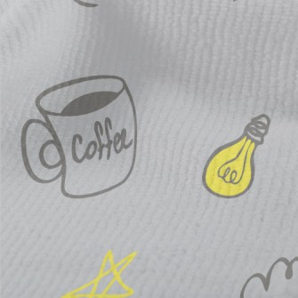 Coffee Cup Light Bulb Stars Terry