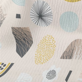 Line Stripes Geometric Color B Terry