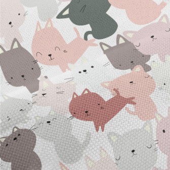 Colorful Cute Cat Performance Linen