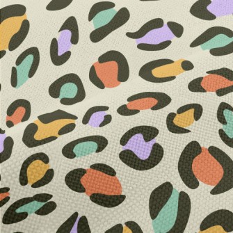 Colorful Leopard Print Performance Linen