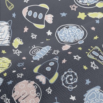 Hand Drawn Children Exploring  Performance Linen