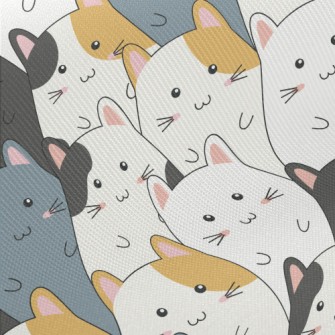 Children&#39;s Cute Cat Twill