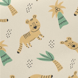 Cute Tiger Drawing By Children Twill