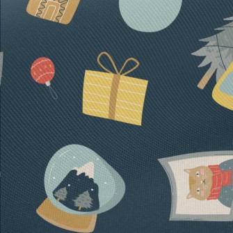 Cats Christmas Twill