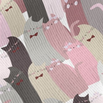 Love Cats Standard Corduroy