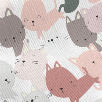 Colorful Cute Cat Standard Corduroy