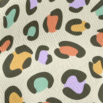 Colorful Leopard Print Standard Corduroy