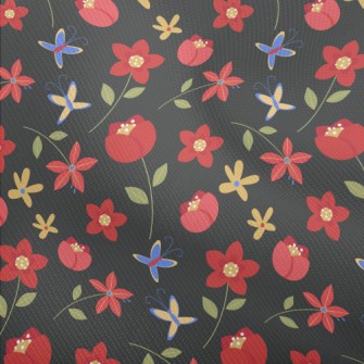 Bright Red Flowers Dobby