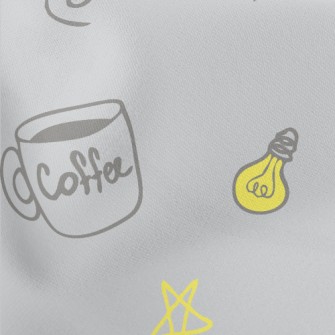 Coffee Cup Light Bulb Stars Stretch Ponte