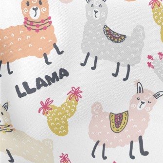 Doodle Cute Alpaca Stretch Ponte