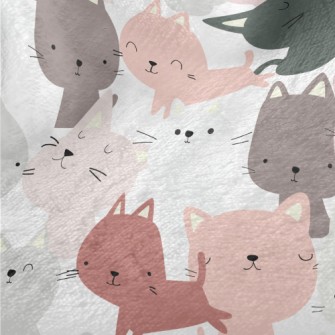 Colorful Cute Cat Minky