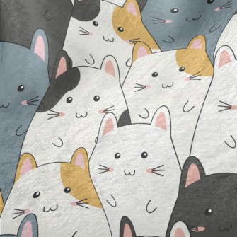 Children&#39;s Cute Cat Minky