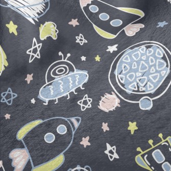 Hand Drawn Children Exploring  Minky